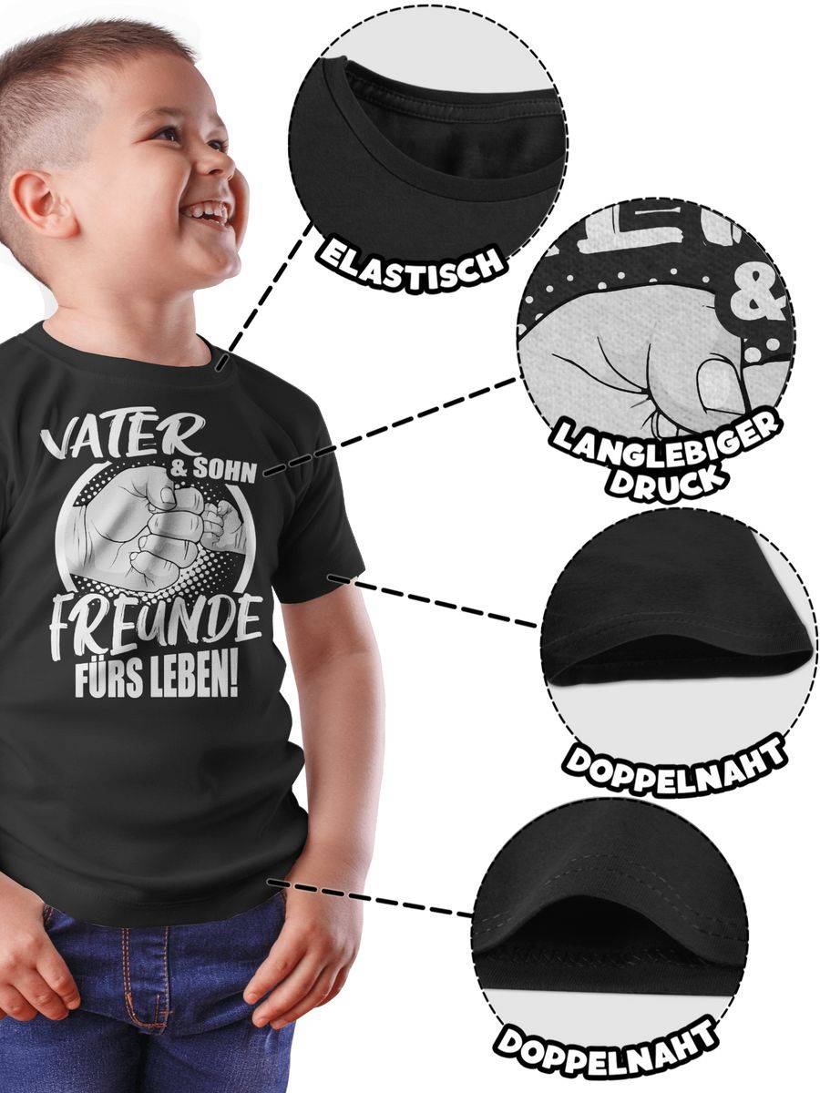 Shirtracer Vater & Sohn Freunde Fürs Leben!: Tshirt Rucksack Shirtracer