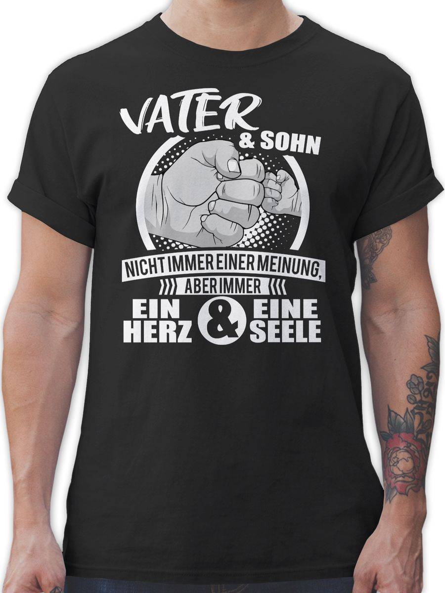 Shirtracer Vater & Sohn Immer ein Herz & eine Seele: T-Shirt Gym Bag Shirtracer