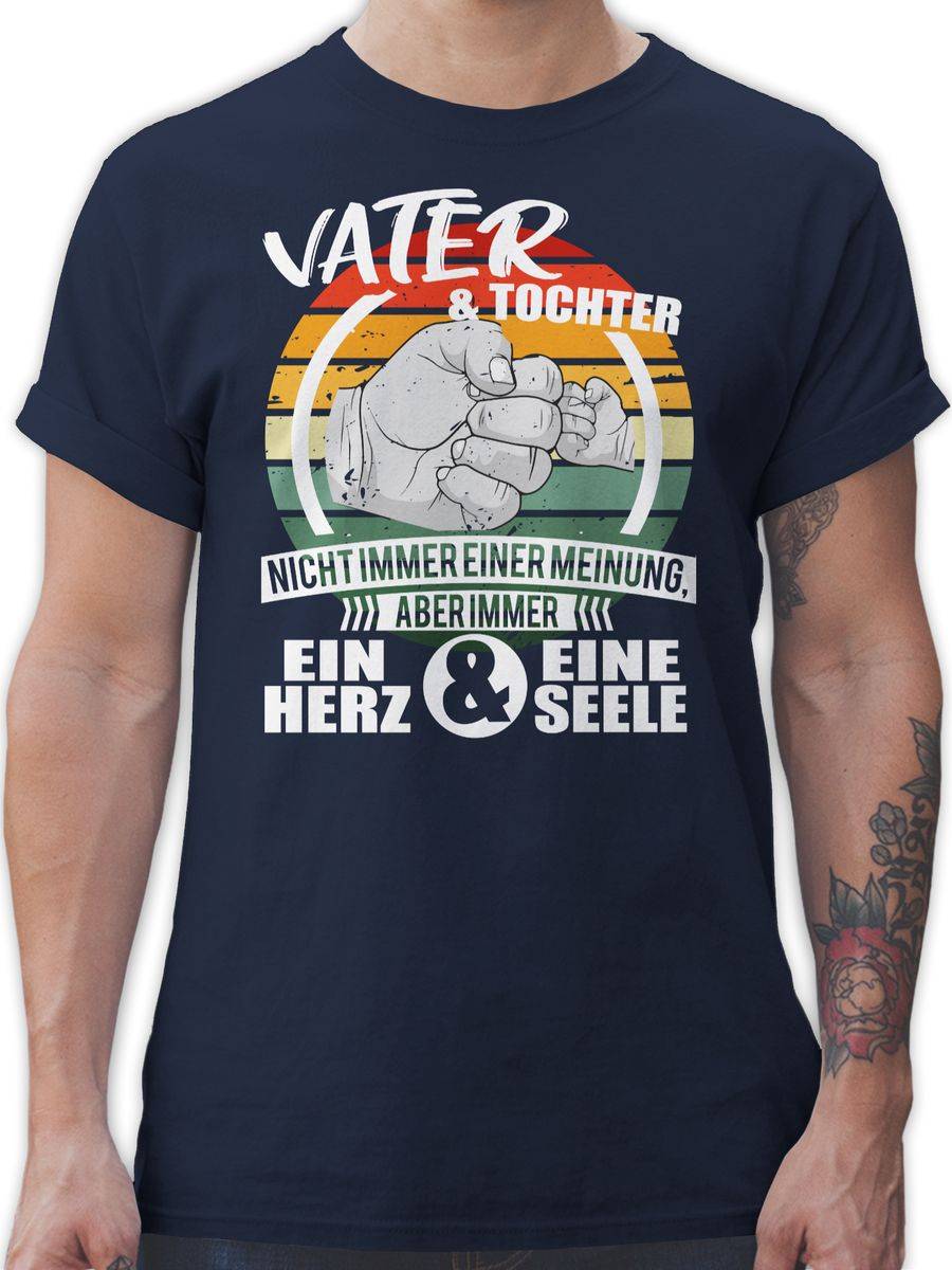 Shirtracer Vater und Tochter eine Seele Fäuste Vintage: T-Shirt Rucksack Shirtracer