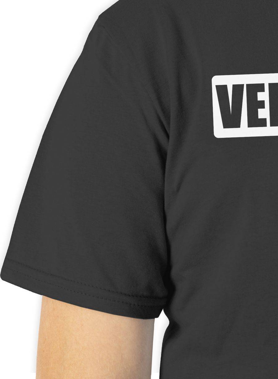 Shirtracer Verkleidet Schriftzug - Weiß: T-Shirt Turnbeutel Shirtracer