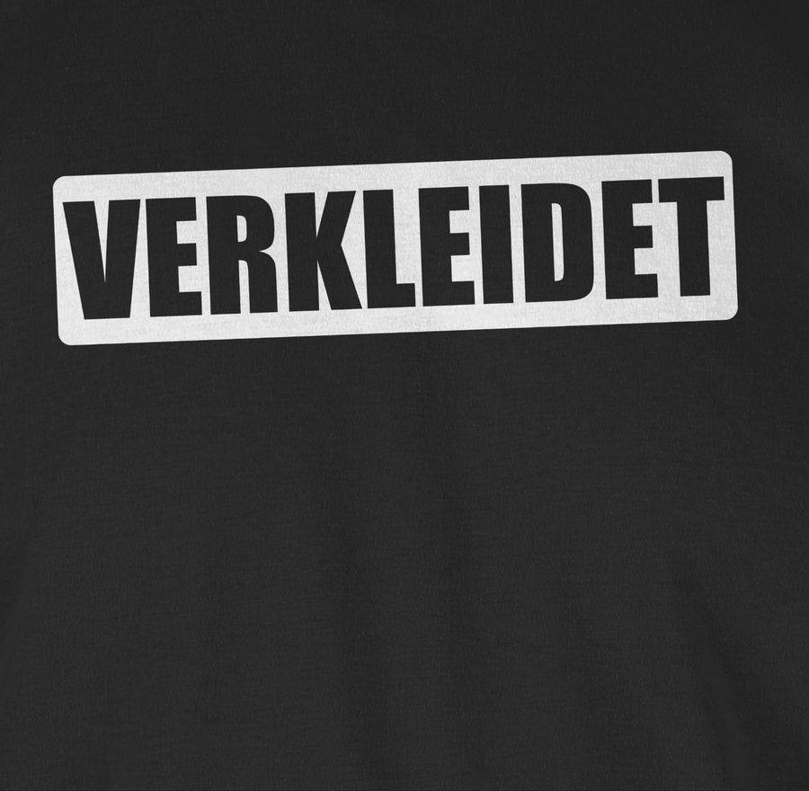 Shirtracer Verkleidet Schriftzug - weiß: T-Shirt Turnbeutel Shirtracer