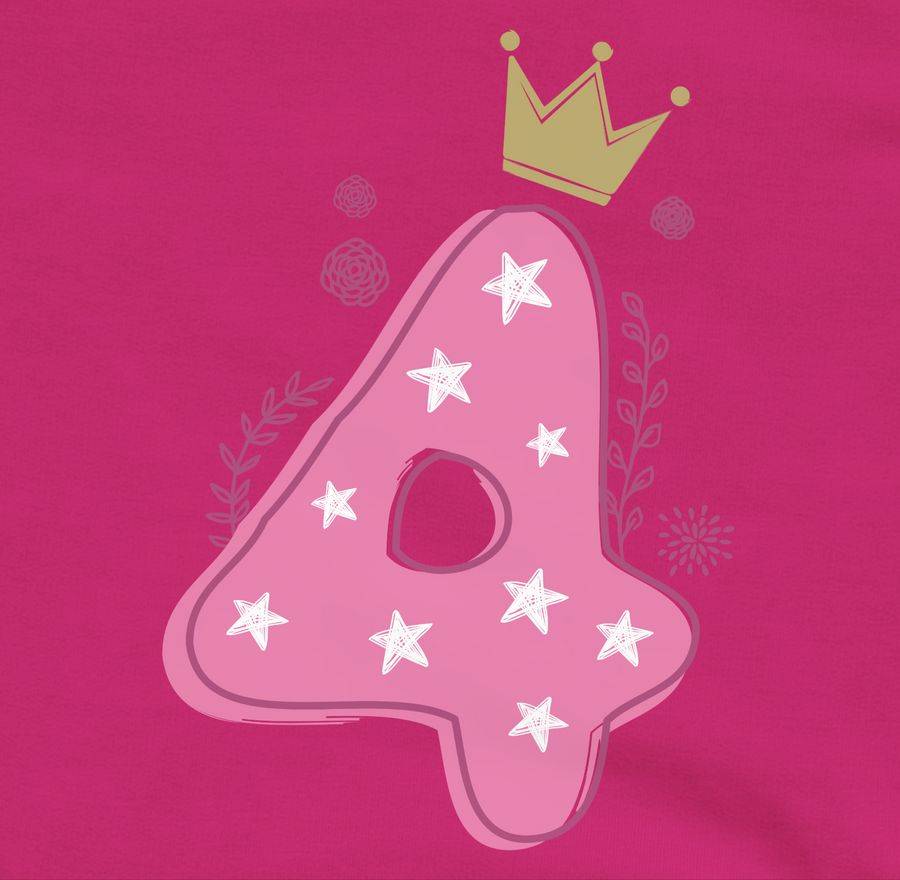 Shirtracer Vierter Mädchen Krone Sterne: T-Shirt Turnbeutel Shirtracer