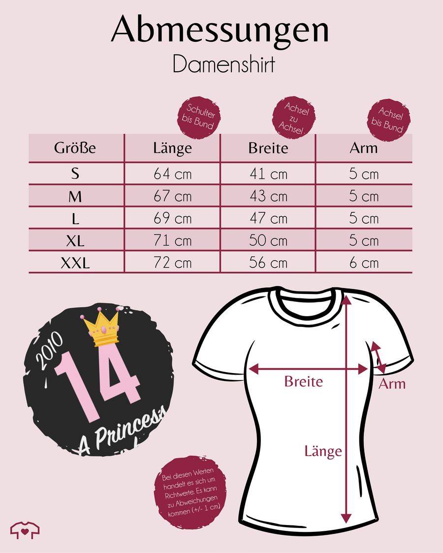 Shirtracer Vierzehnter Mädchen Princess 2010: Tshirt Turnbeutel Shirtracer