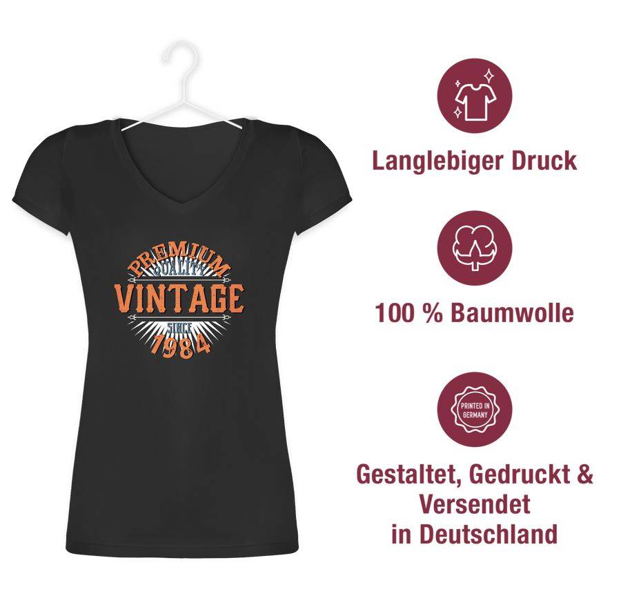 Shirtracer Vierzigster Vintage 1984 Shirts & Mehr Shirtracer