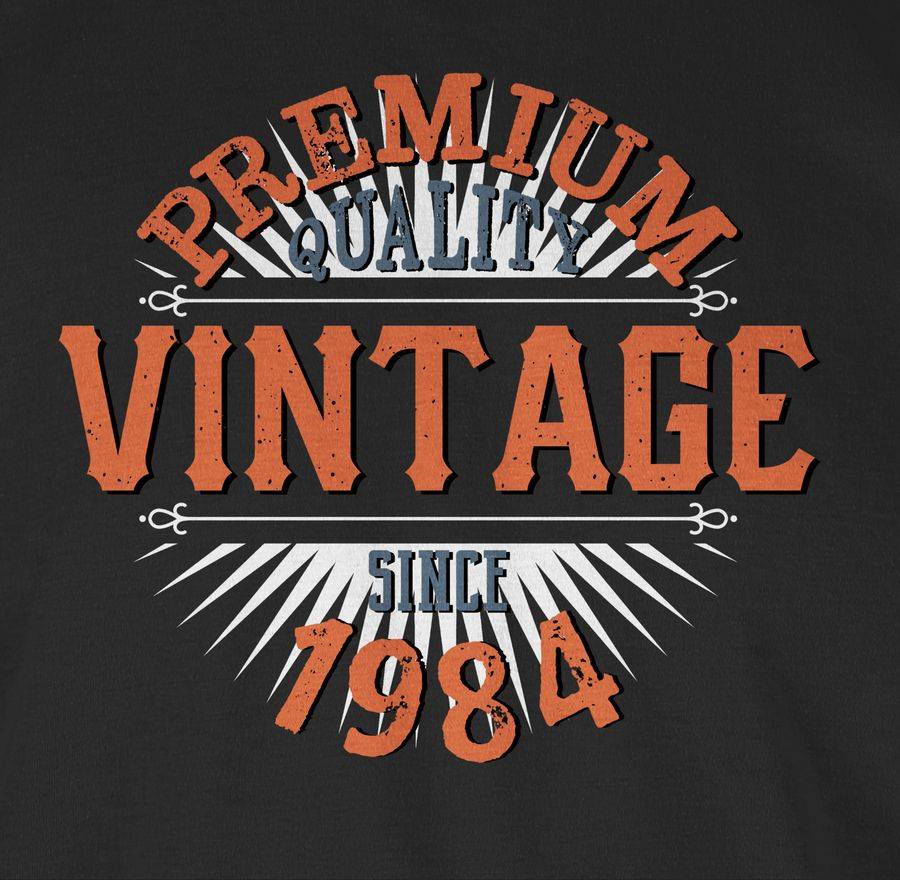 Shirtracer Vierzigster Vintage 1984 Shirts & Mehr Shirtracer