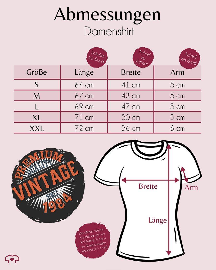 Shirtracer Vierzigster Vintage 1984 Shirts & Mehr Shirtracer