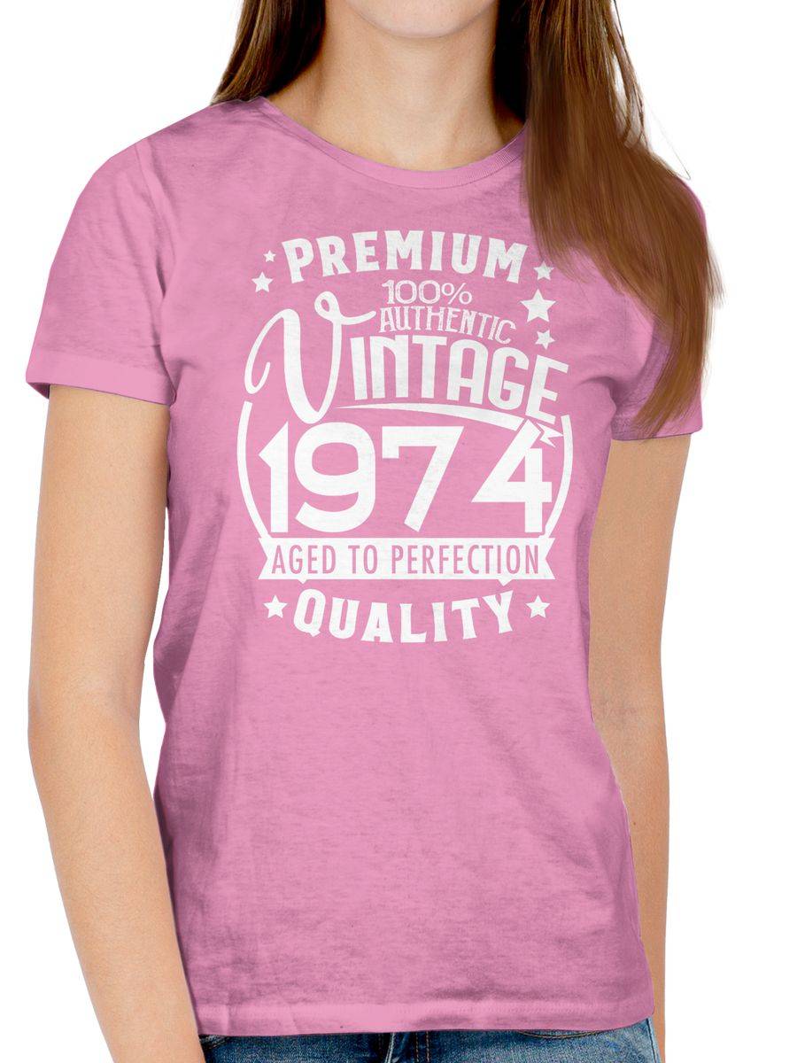 Shirtracer Vintage 1974 Fünfzigster Weiß Shirts & Mehr Shirtracer