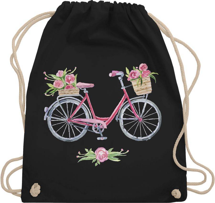 Shirtracer Vintage Fahrrad Wasserfarbe Blumen Shirts & Mehr Shirtracer
