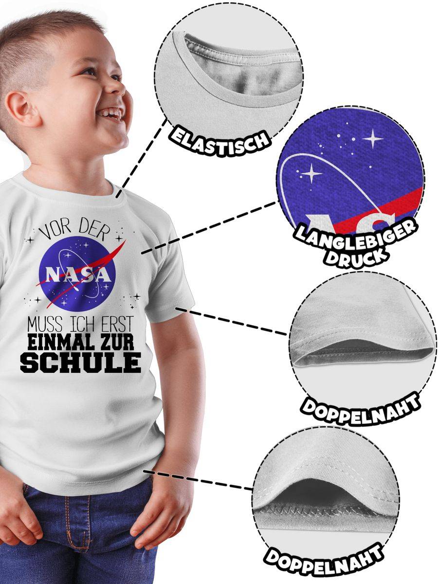 Shirtracer Vor Der Nasa Muss Ich Erst Einmal Zur Schule Schwarz Shirts & Mehr Shirtracer