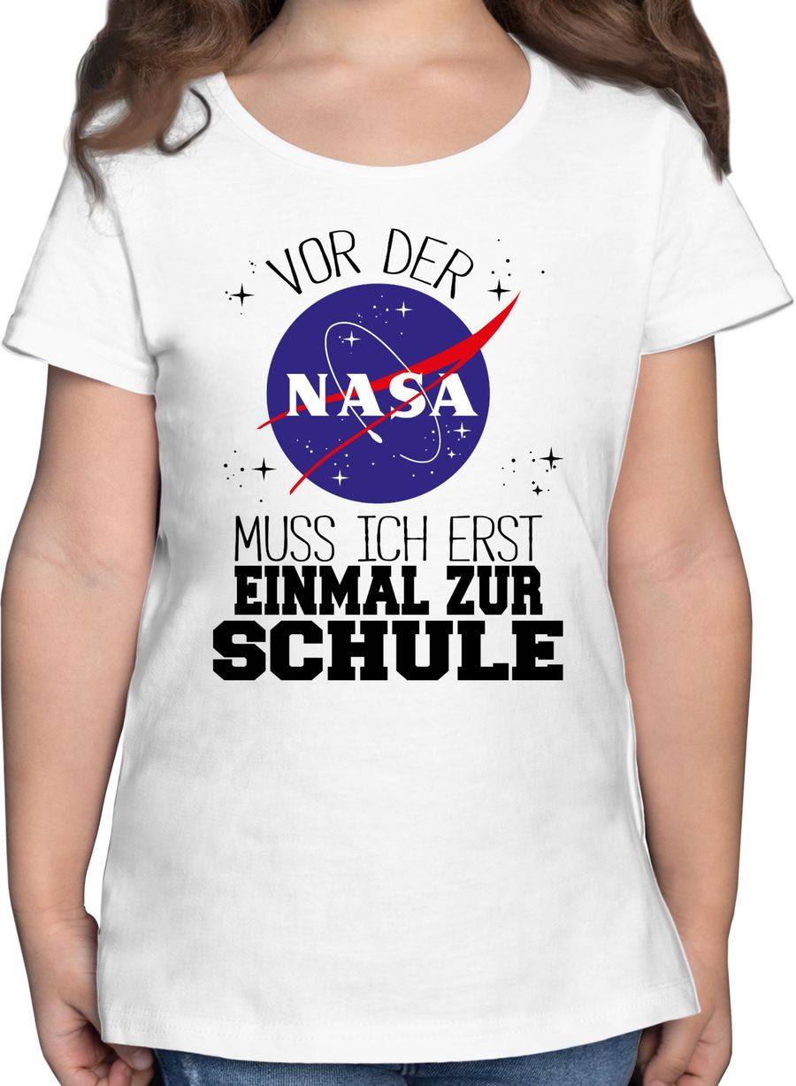 Shirtracer Vor der Nasa muss ich erst einmal zur Schule schwarz Shirts & Mehr Shirtracer