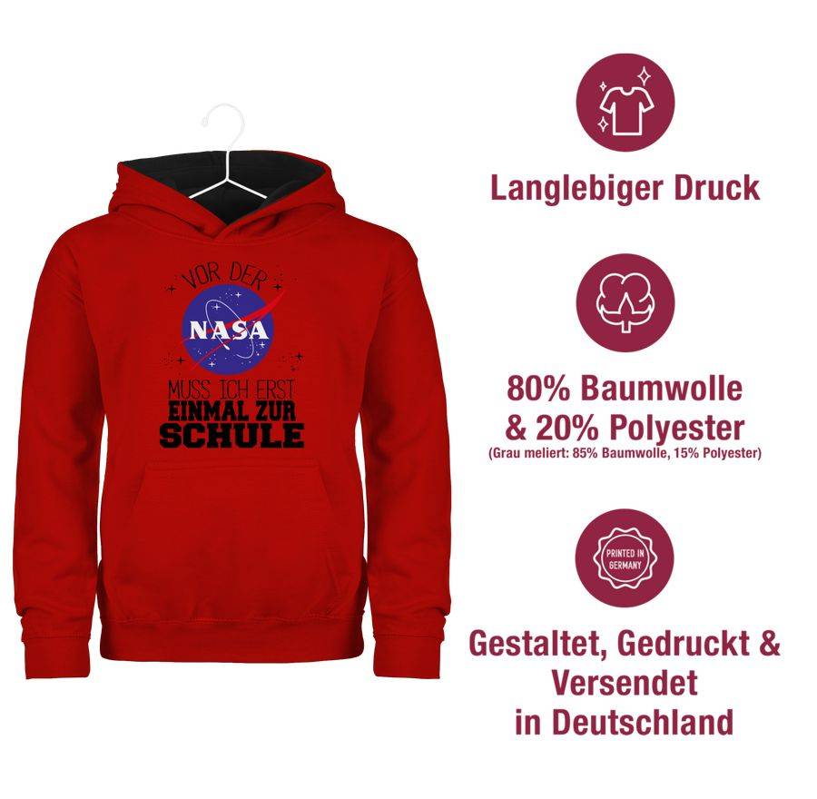 Shirtracer Vor Der Nasa Muss Ich Erst Einmal Zur Schule Schwarz Shirts & Mehr Shirtracer