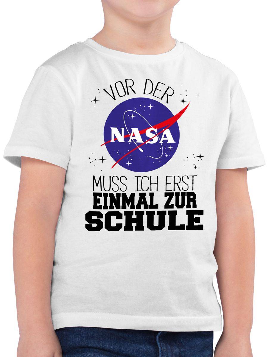 Shirtracer Vor der Nasa muss ich erst einmal zur Schule schwarz Shirts & Mehr Shirtracer