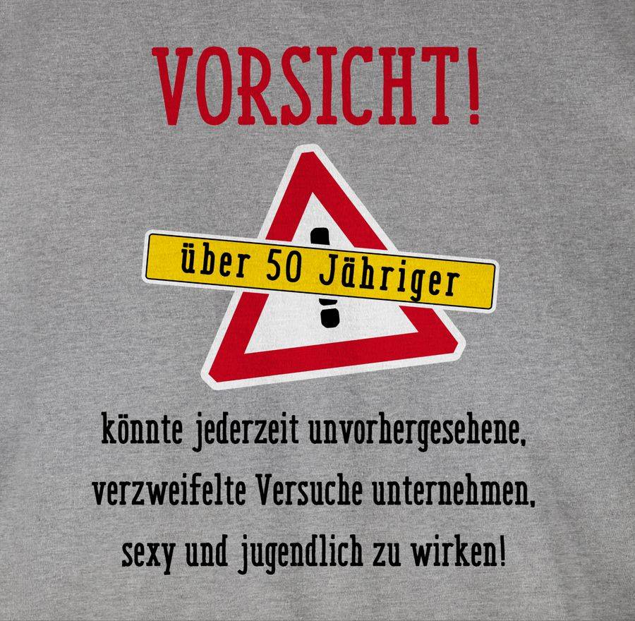 Shirtracer Vorsicht Fünfzigjähriger Fun Geschenk: Tshirt Gym Bag Shirtracer