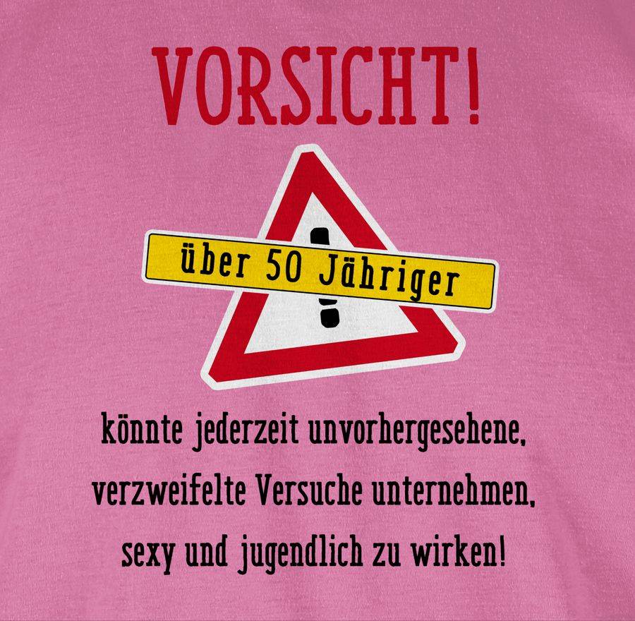 Shirtracer Vorsicht Fünfzigjähriger Fun Geschenk: Tshirt Gym Bag Shirtracer