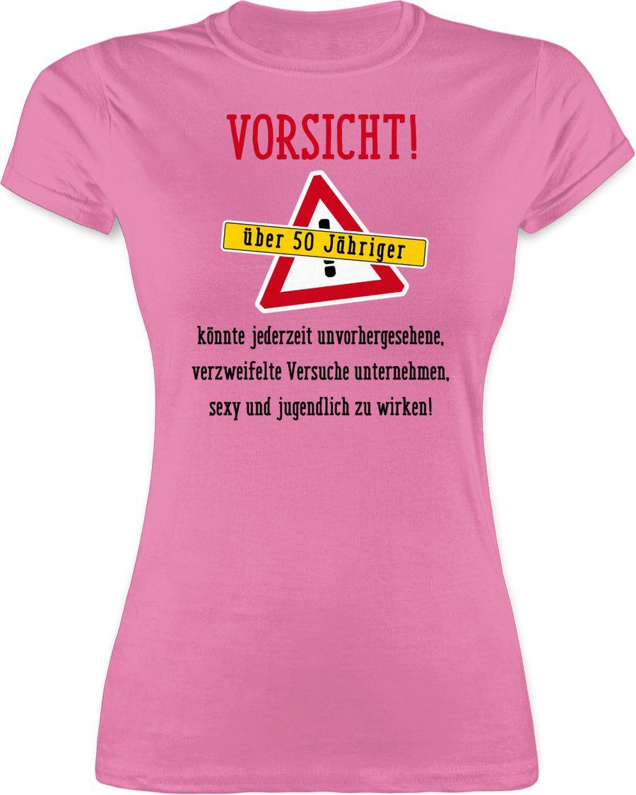 Shirtracer Vorsicht fünfzigjähriger Fun Geschenk: Tshirt Gym Bag Shirtracer