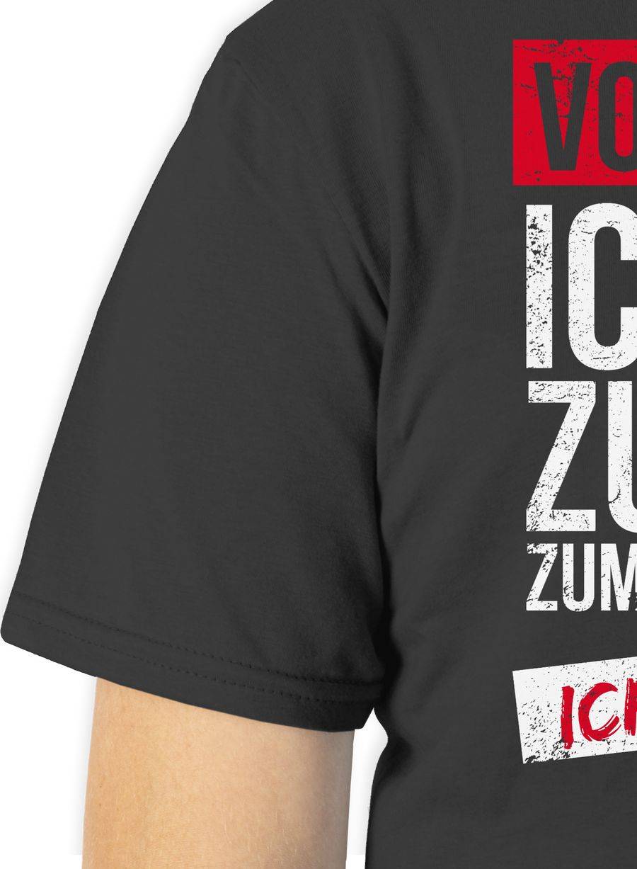 Shirtracer Vorsicht! Ich Bin Zu Dick Zum Wegrennen Ich Kämpfe Grunge: Tshirt Gym Bag Shirtracer