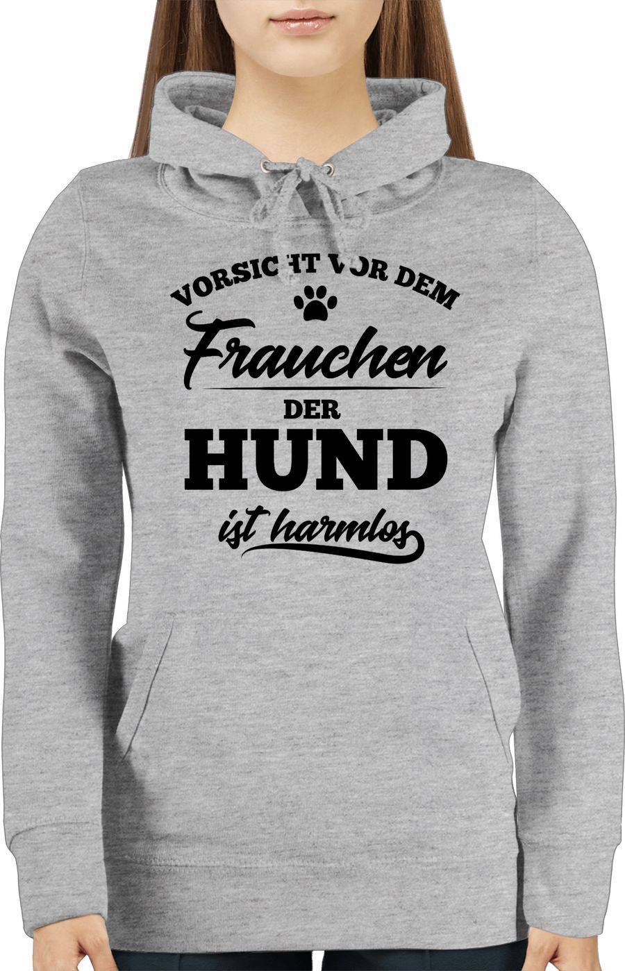Shirtracer Vorsicht Vor Dem Frauchen Der Hund Ist Harmlos - Schwarz Shirts & Mehr Shirtracer