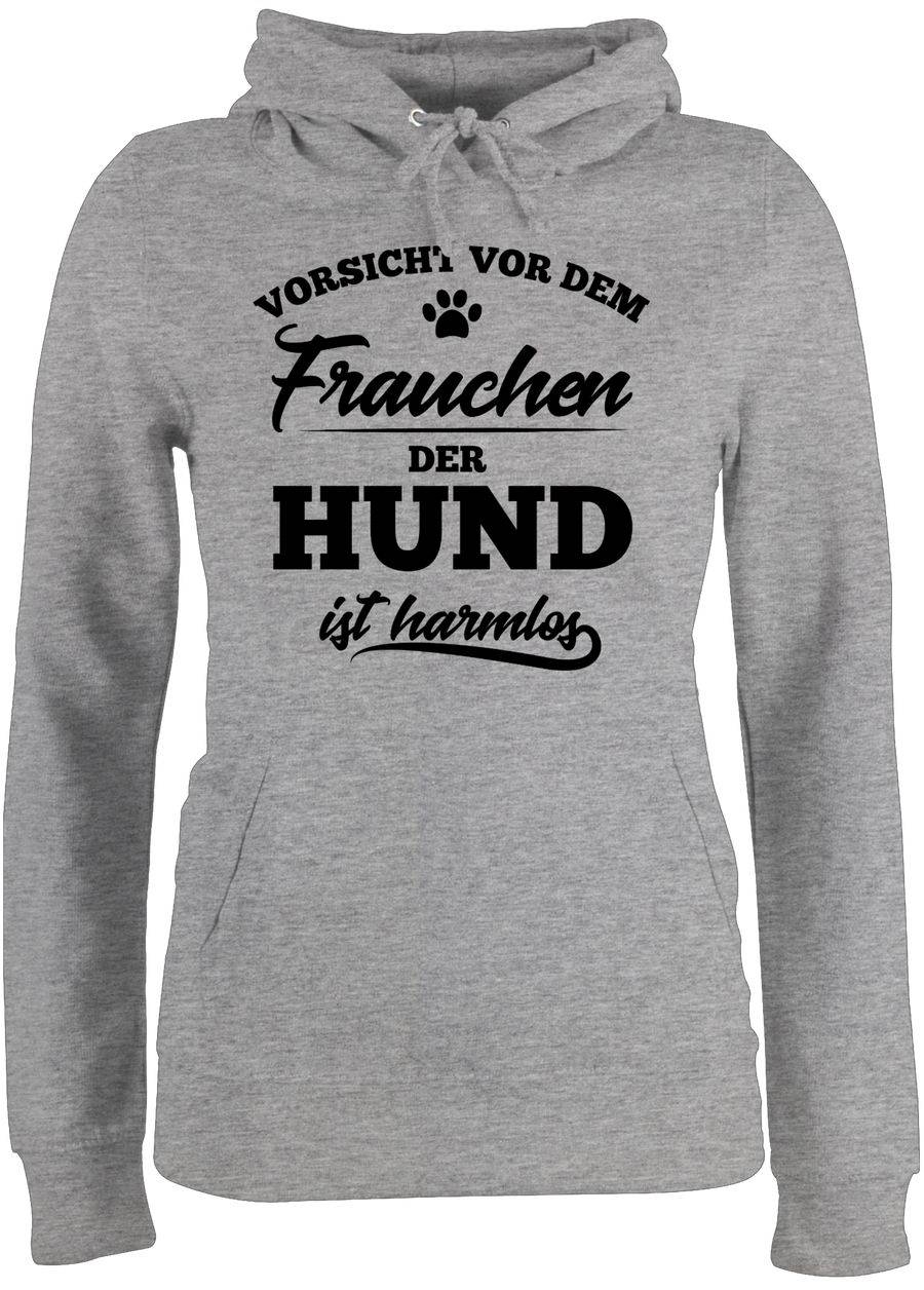 Shirtracer Vorsicht vor dem Frauchen der Hund ist harmlos - Schwarz Shirts & Mehr Shirtracer