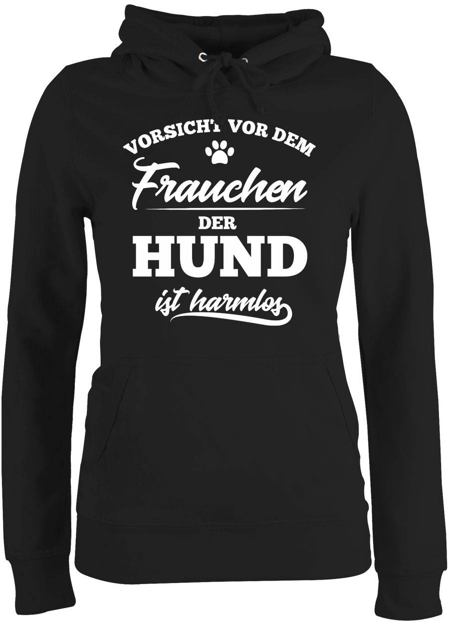 Shirtracer Vorsicht vor dem Frauchen der Hund ist harmlos Shirts & Mehr Shirtracer