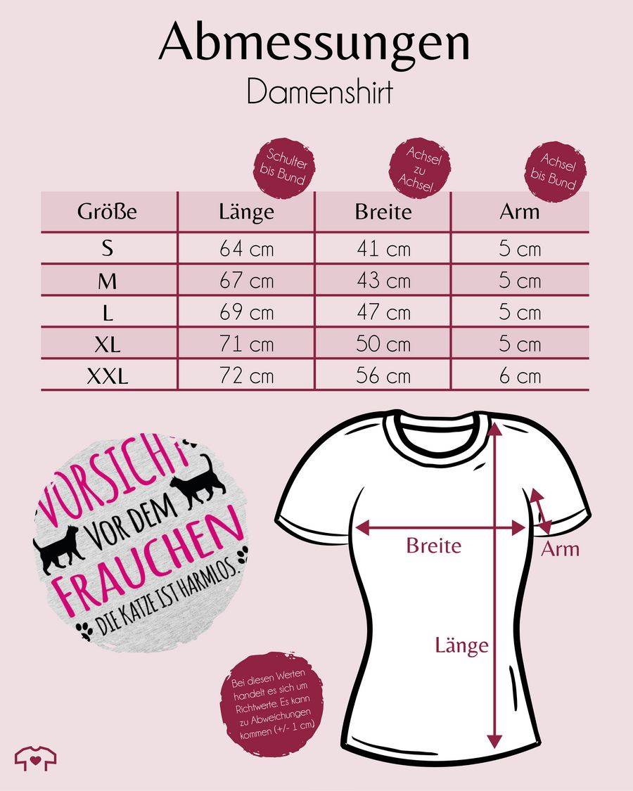 Shirtracer Vorsicht Vor Dem Frauchen - Die Katze Ist Harmlos - Katzen - Schwarz Shirts & Shirtracer