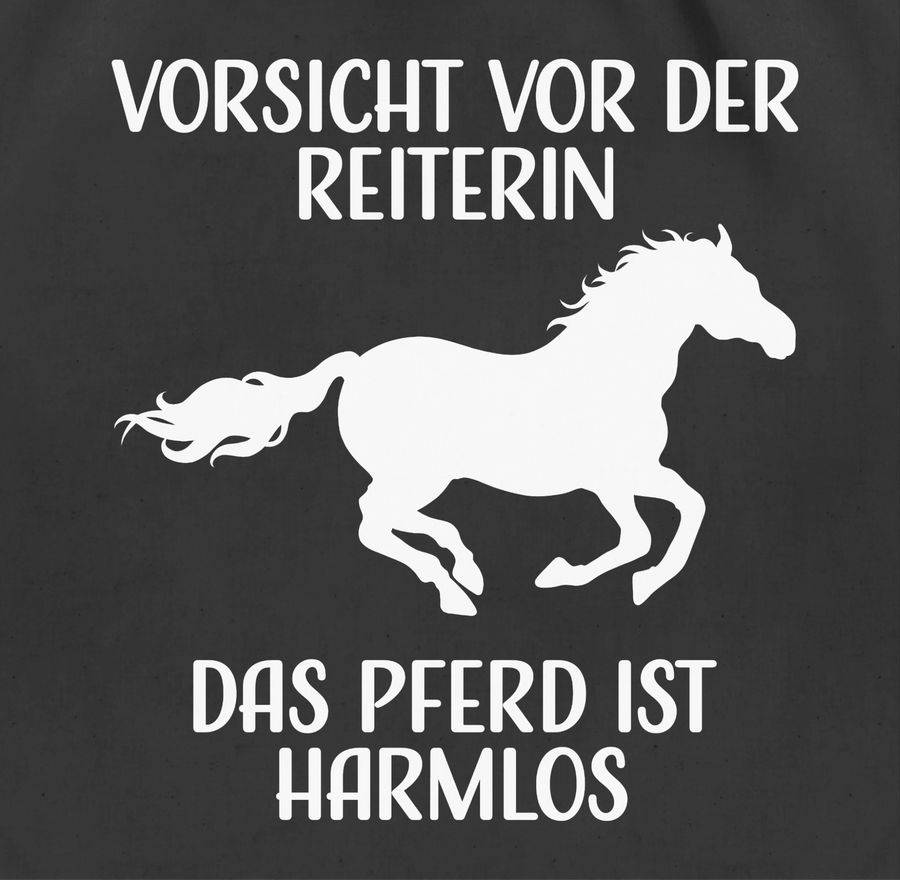 Shirtracer Vorsicht Vor Der Reiterin - Das Pferd Ist Harmlos - Weiß Shirts & Mehr Shirtracer