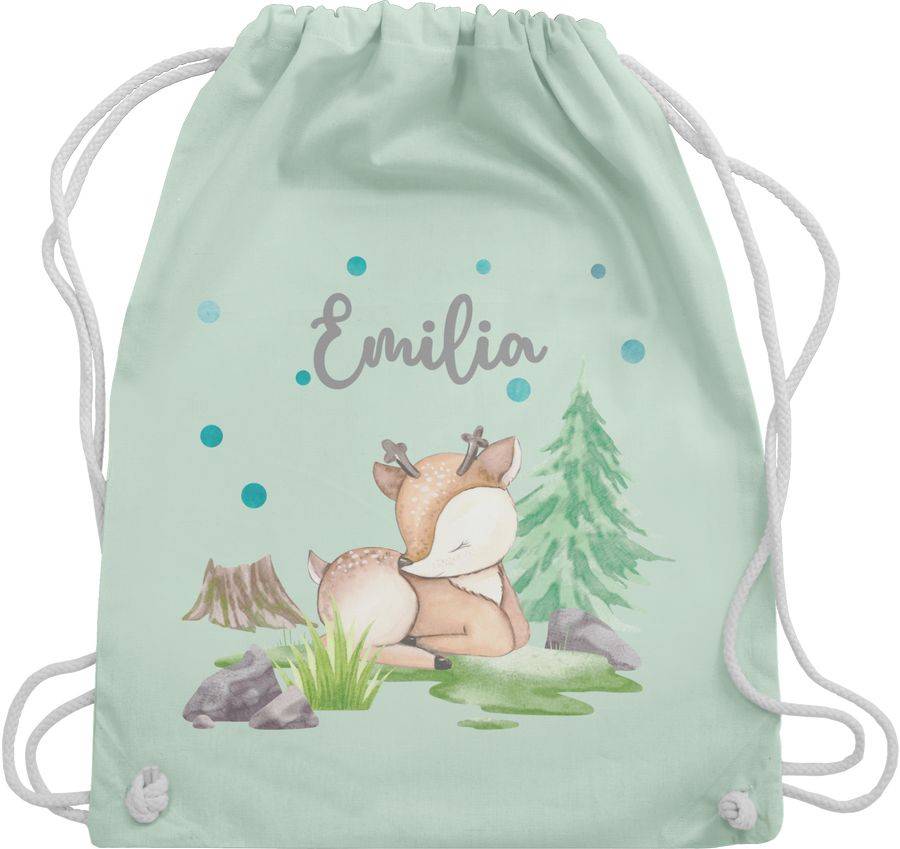 Shirtracer Waldtier Reh Rehlein: T-Shirt Gym Bag Shirtracer