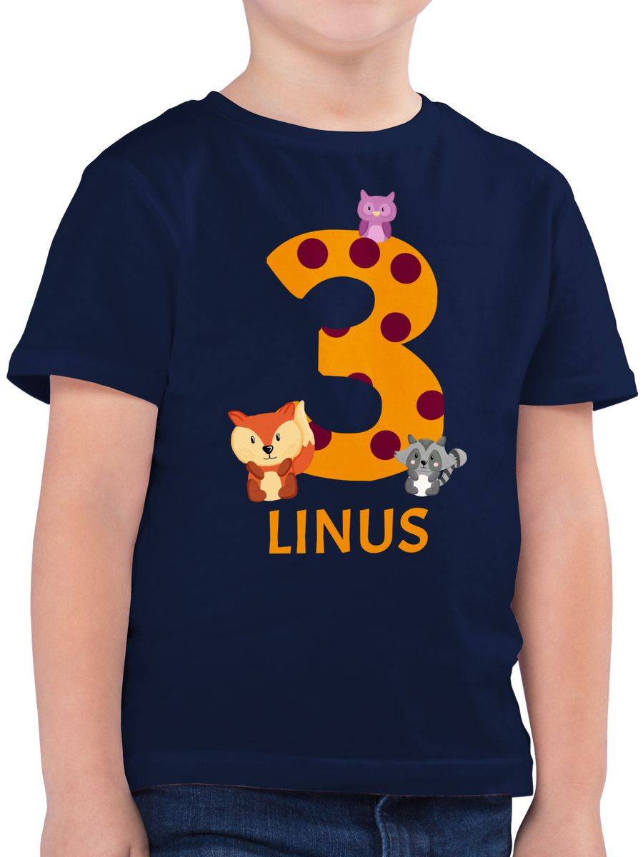 Shirtracer Waldtiere - Bär Waschbär Fuchs Eule zum Dritten: T-Shirt Gym Bag Shirtracer