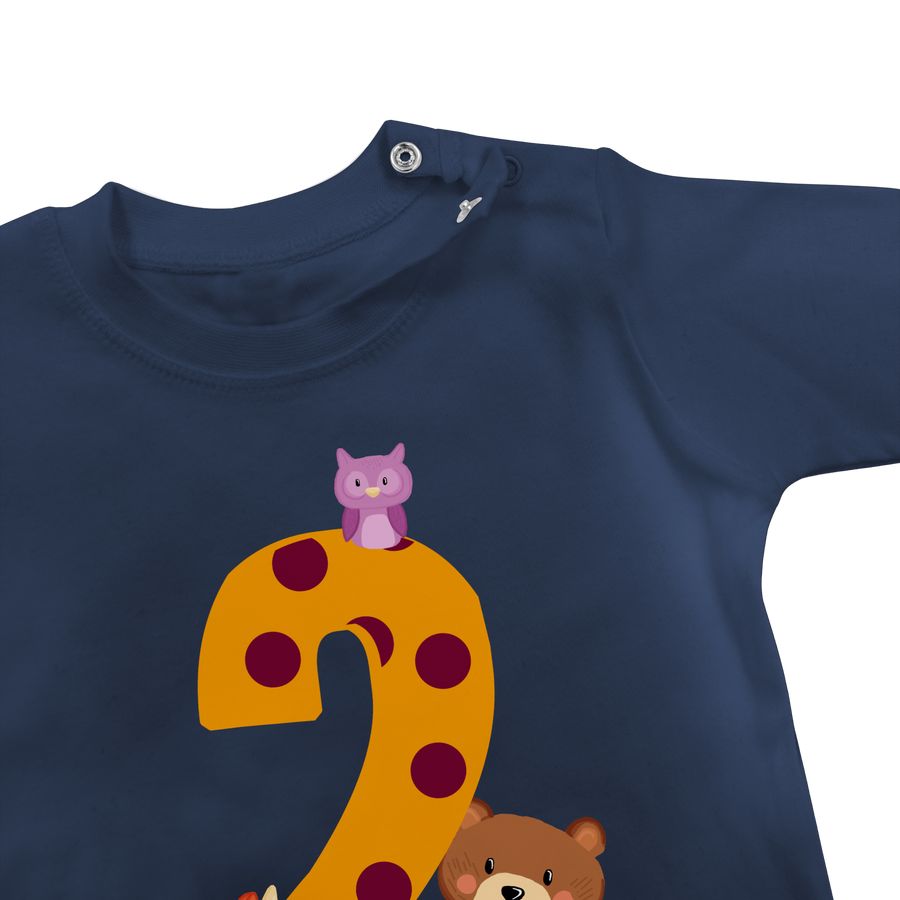 Shirtracer Waldtiere - Bär Waschbär Fuchs Eule Zum Zweiten: Tshirt Turnbeutel Shirtracer