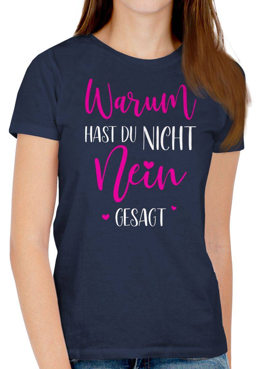 Shirtracer Warum Hast Du Nicht NEIN Gesagt: Tshirt Turnbeutel Shirtracer