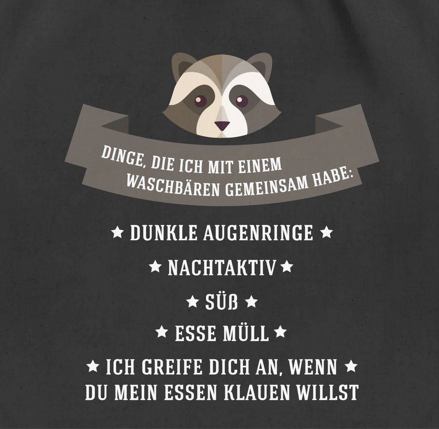 Shirtracer Waschbär Gemeinsamkeiten Shirts & Mehr Shirtracer