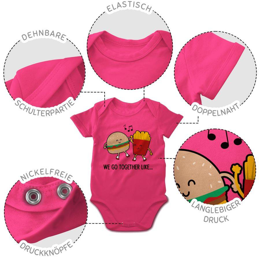 Shirtracer We Go Together Like Burger Und Pommes Shirts & Mehr Shirtracer