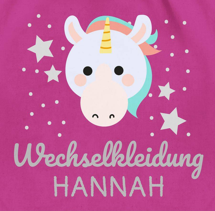 Shirtracer Wechselkleidung Einhorn: T-Shirt Turnbeutel Shirtracer