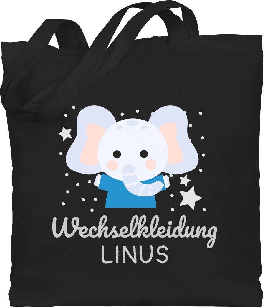 Shirtracer Wechselkleidung Elefant: T-Shirt Turnbeutel Shirtracer