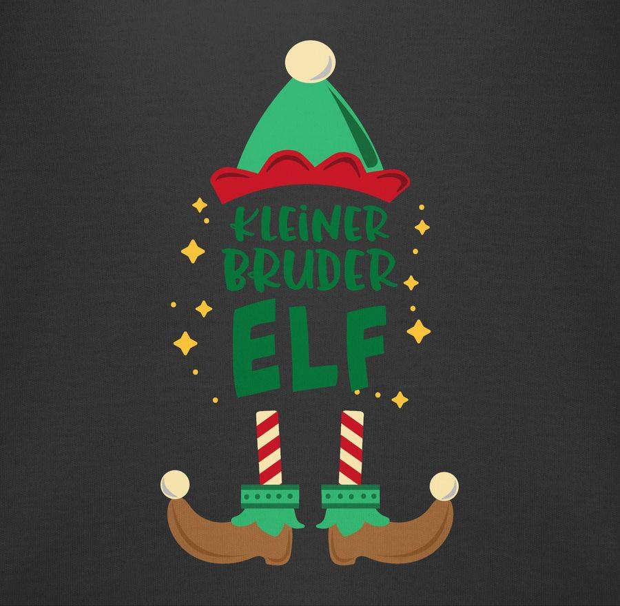 Shirtracer Weihnachten Kleiner Bruder Elf - Bunt: T-Shirt Rucksack Shirtracer