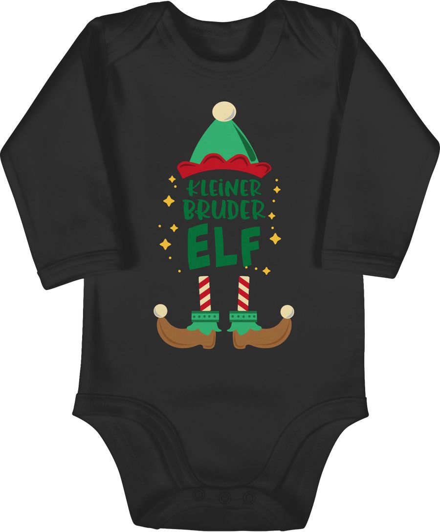 Shirtracer Weihnachten Kleiner Bruder Elf - bunt: T-Shirt Rucksack Shirtracer