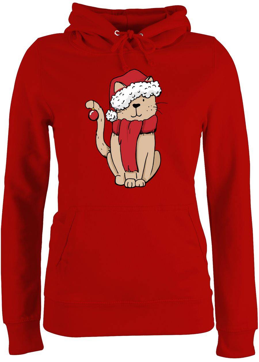 Shirtracer Weihnachts-Katze: Tshirt Turnbeutel Shirtracer