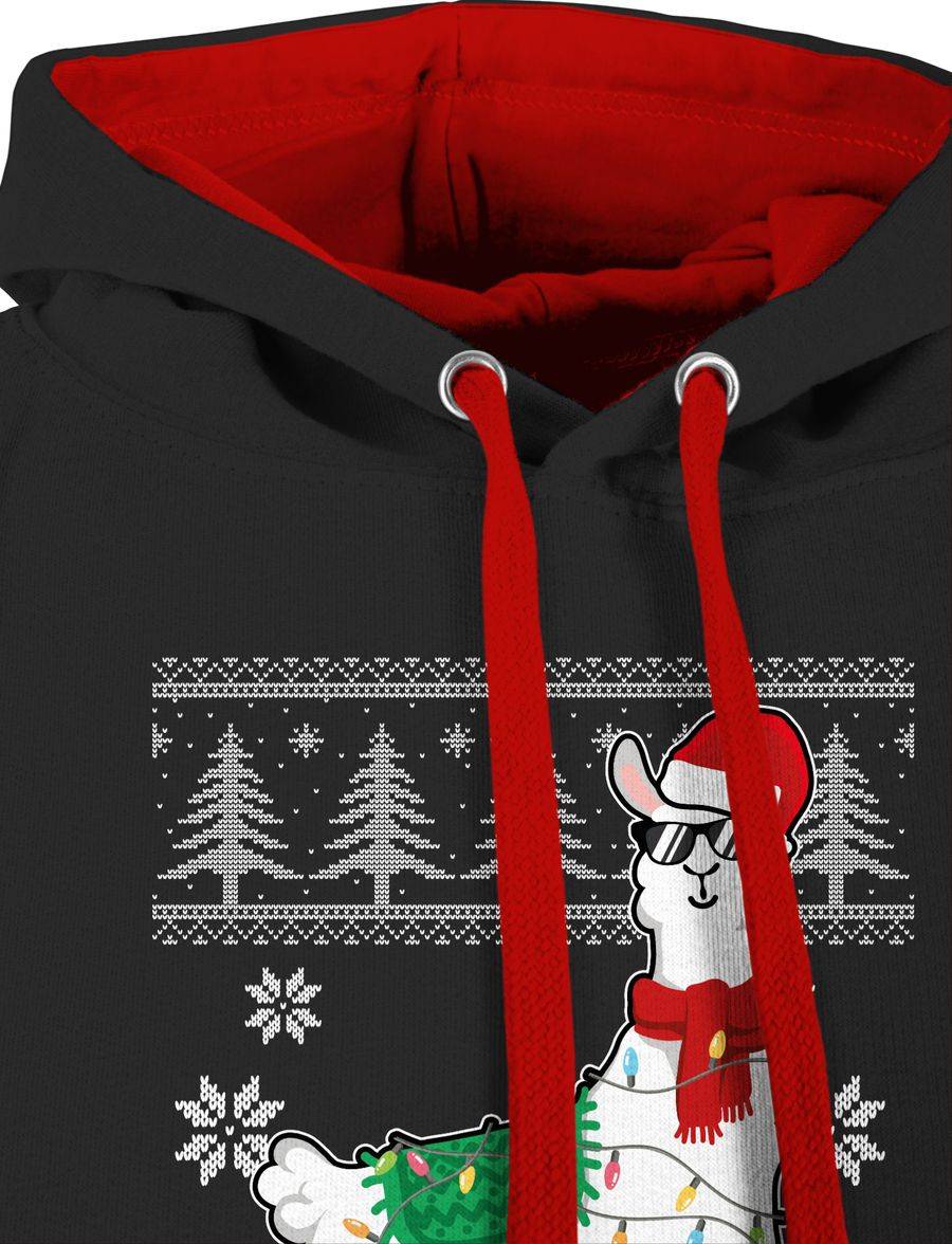 Shirtracer Weihnachtslama - Weiß: T-Shirt Rucksack Shirtracer