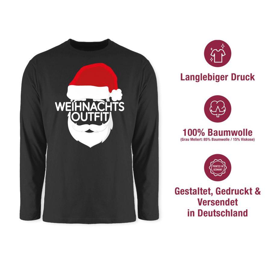 Shirtracer Weihnachtsoutfit Mit Weihnachtsmütze Shirts & Mehr Shirtracer