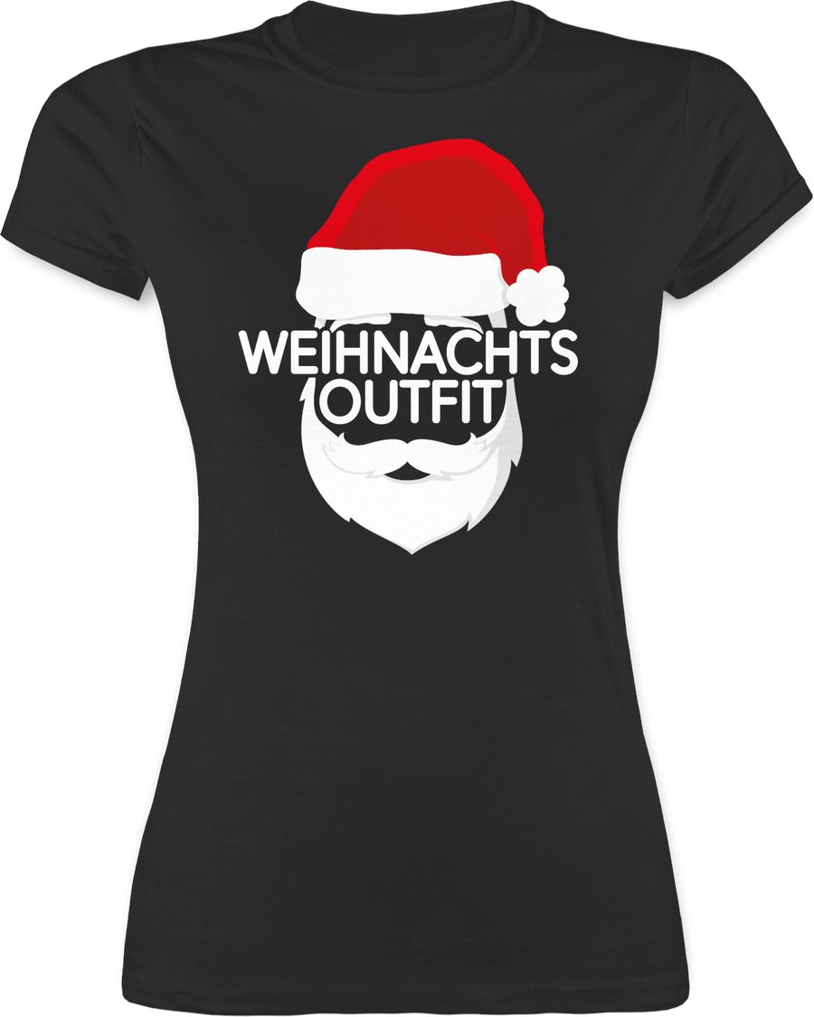 Shirtracer Weihnachtsoutfit mit Weihnachtsmütze Shirts & Mehr Shirtracer