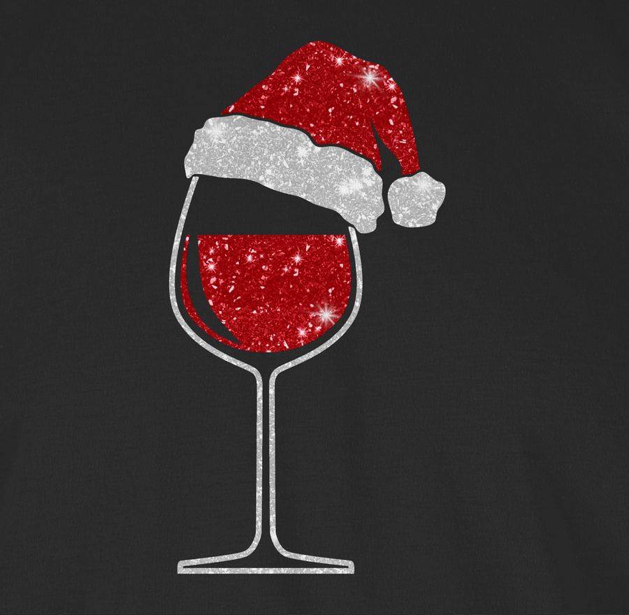 Shirtracer Weinglas Mit Weihnachtsmütze: Tshirt Rucksack Shirtracer