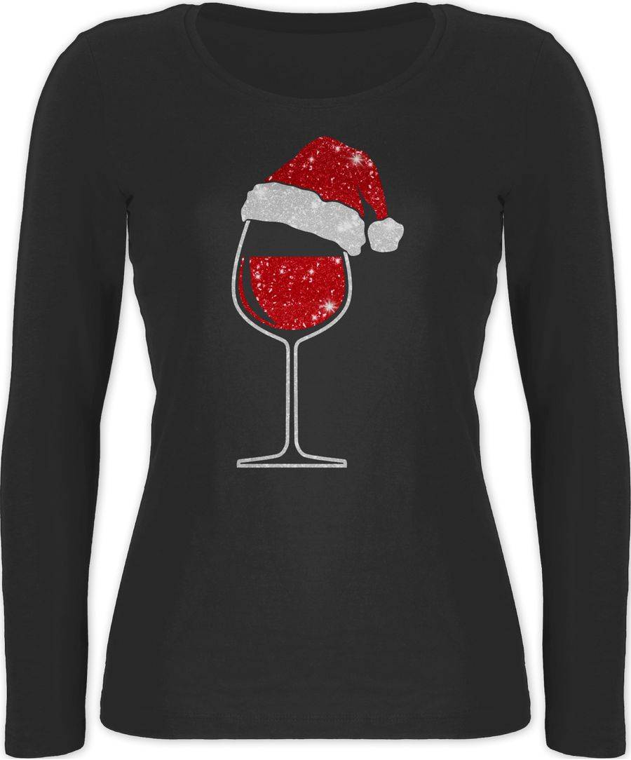 Shirtracer Weinglas Mit Weihnachtsmütze: Tshirt Rucksack Shirtracer