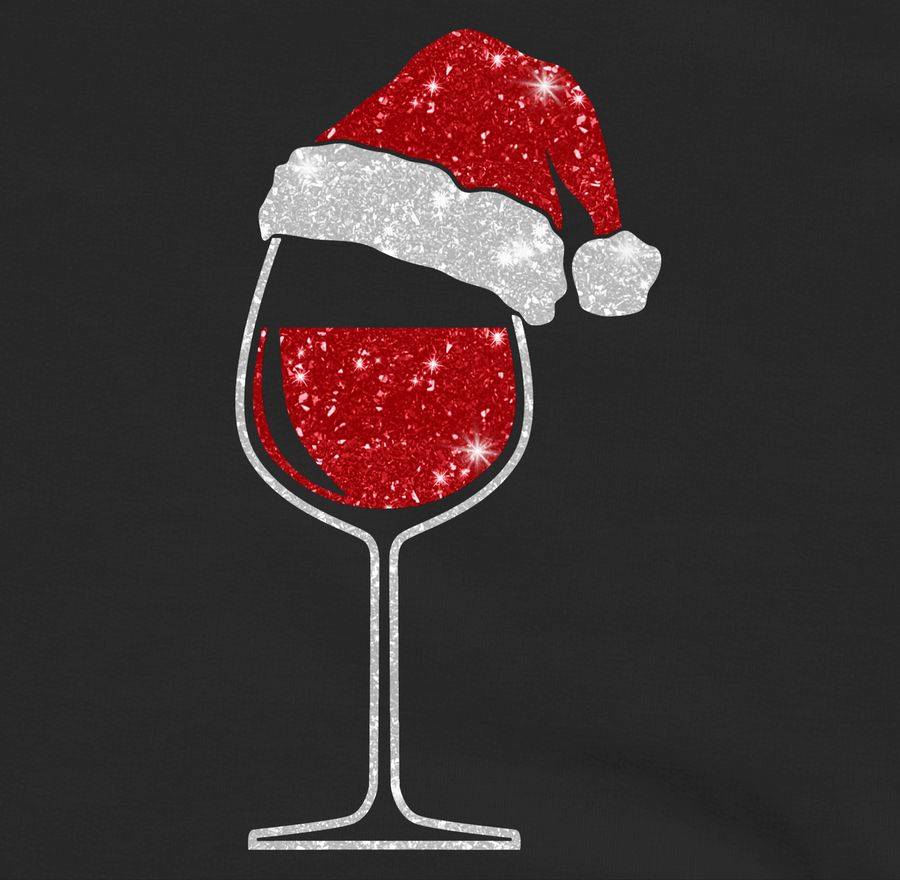 Shirtracer Weinglas Mit Weihnachtsmütze: Tshirt Rucksack Shirtracer