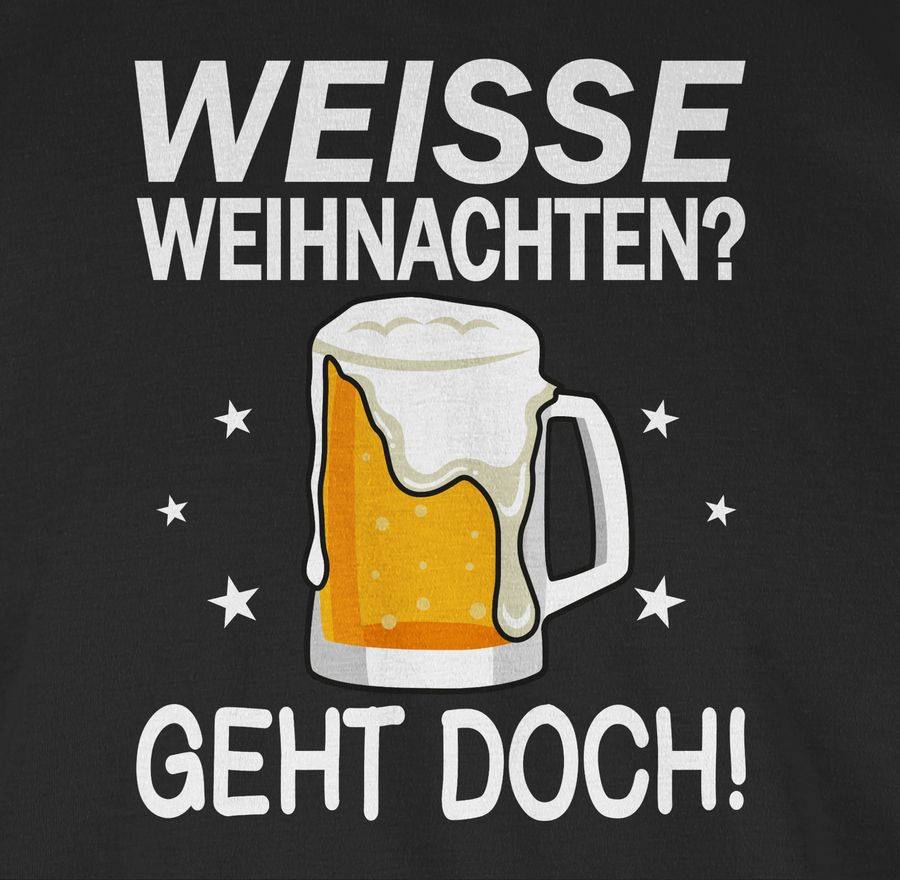 Shirtracer Weiße Weihnachten? Geht Doch! Bierkrug Bierschaum Shirts & Mehr Shirtracer