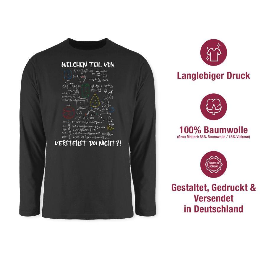 Shirtracer Welchen Teil Von Mathe Physik Rechnen Verstehst Du Nicht - Geschenk Mathelehrer Shirtracer