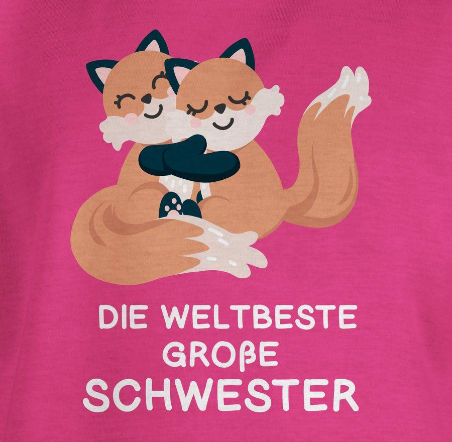 Shirtracer Weltbeste Große Schwester - Fuchs: Tshirt Rucksack Shirtracer