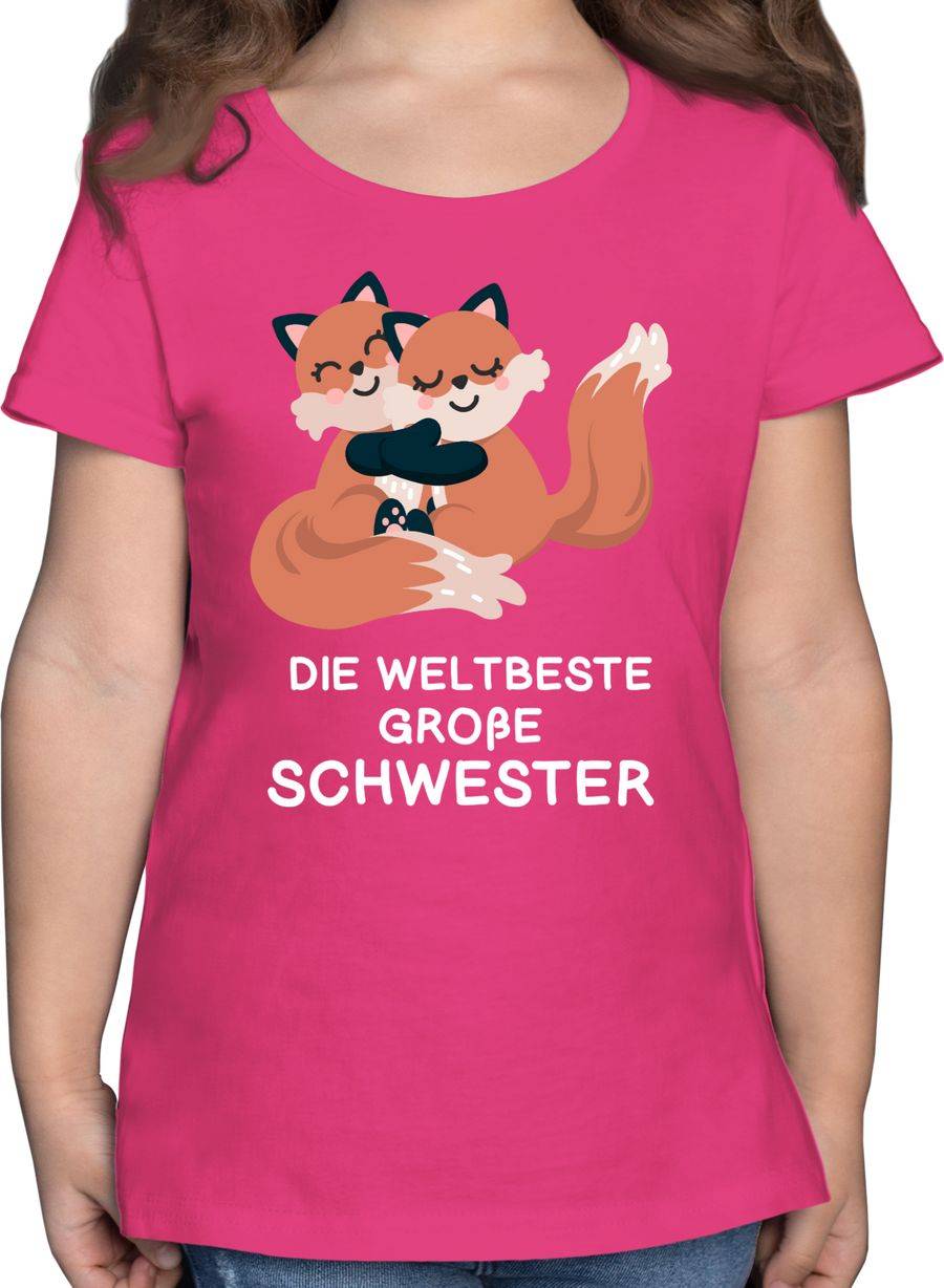 Shirtracer Weltbeste große Schwester - Fuchs: Tshirt Rucksack Shirtracer