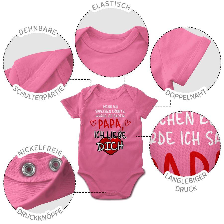 Shirtracer Wenn Ich Sprechen Könnte, Würde Ich Sagen: Papa, Ich Liebe Dich Weiß Shirts & Shirtracer