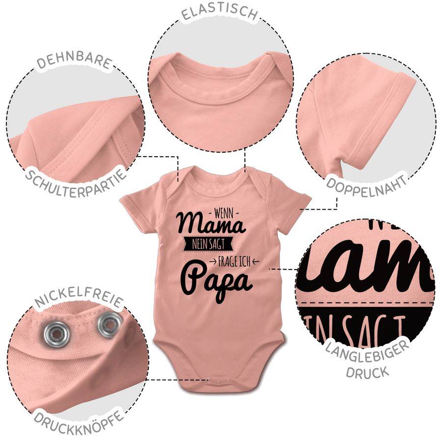 Shirtracer Wenn Mama Nein Sagt Frag Ich Papa Shirts & Mehr Shirtracer