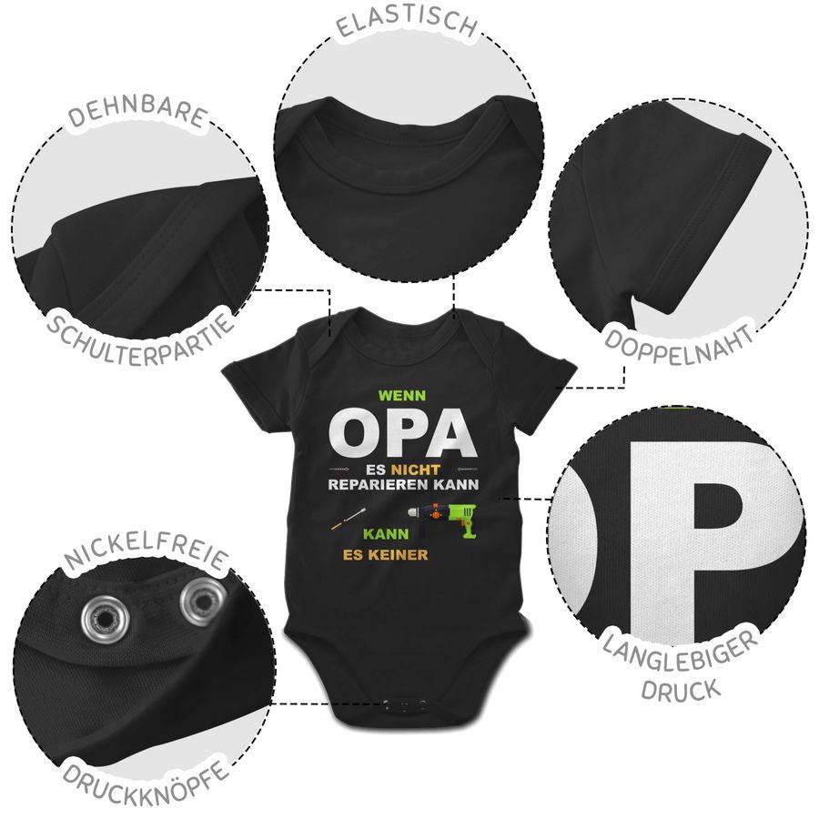 Shirtracer Wenn Opa Es Nicht Reparieren Kann Kann Es Keiner: Tshirt Rucksack Shirtracer