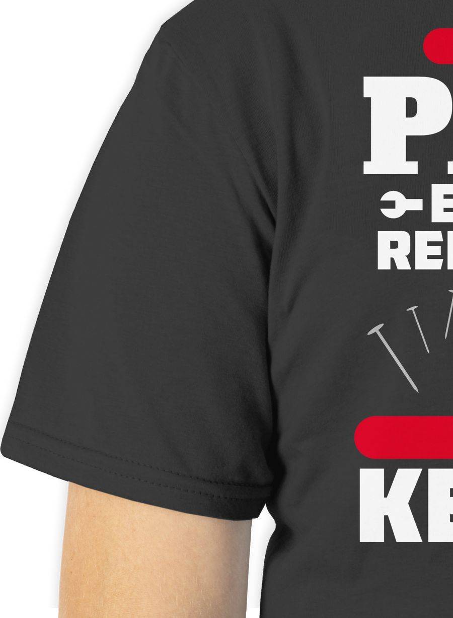 Shirtracer Wenn Papa Es Nicht Reparieren Kann Kann Es Keiner - Rot: T-Shirt Turnbeutel Shirtracer